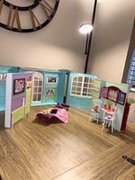 Vintage 2007 Mattel Barbie My House Folding Dollhouse Model L9487 95% Complete