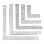 CORNER PLATES FLAT L SHAPE 90 DEGREE RIGHT ANGLE BRACKET JOINT FIX REPAIR UK