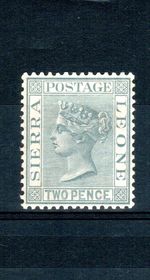 Sierra Leone 1884-91 2d Queen Victoria  SG 30 MLH