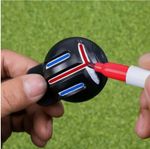 Golf Ball Liner Marker Pen Three Line Alignment Drawing Tool Kit UK