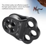 30KN Hitch Climber Pulley Rescue Equipment Dual Bearing For Rigging Hauling