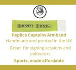 UEFA Champions League Respect Captains Armband - Yellow - Any Size - ZM Sports