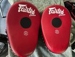 Fairtex Cardio Punch Bags and Pads - Punch Pads Pair Red/Black