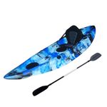 Parallax Explorer Premium Sit On Leisure Kayak, Seat & Paddle - Blue/Blue/Cam