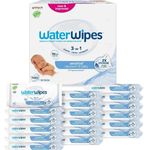 WaterWipes Original Plastic Free Baby Wipes, 720 Count (12 packs), 99.9% Water B