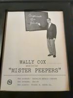 Mister Peepers Wally Cox Rare Original Promo Poster Ad Framed!