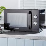 Daewoo Modern Black 800W 23L Microwave 35Min Timer 5 Power Settings Auto Defrost