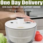 2026 Salad Spinner 5L Good Grips Compact Non-Slip Base with Multi-Purpose Basket
