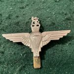 Parachute Regiment (Paras)   Cap Badge - Queens Crown  Crome    Fb38