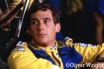 1987 Ayrton Senna Lotus Camel F1 Photograph – Iconic Colour Racing Print