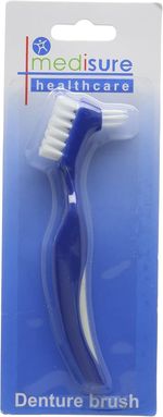 Dual-Sided Healthcare Denture Brush Pack of 6 - Ideal for Effective Cleaning