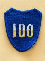100th Infantry Division theater made patch post WWII