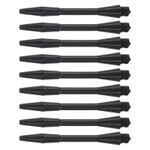 9Pcs Dart Shafts,Plastic Medium 2BA Thread Dart Stems Replacement(Black,45mm)