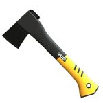 JCB Camping Axe 14" (32cm) Wood Log Lightweight Ergonomic Protective Cover