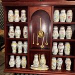 Complete set of 26 Lenox Spice Jars in Birds and Blossoms 1994 Design. Exc cond.