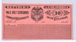 COLOMBIA CUBIERTA  Postal Stationery 10c Unused 1890s{samwells-covers}WX470