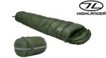 Highlander Phoenix Ember 250 Mummy Sleeping Bag 2-3 Season Military Army Green 
