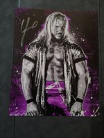 Chris Jericho WWE Aew Y2j Signed Autograph Print Wrestle Crate