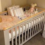 Cuggl Set Of 3 Nursery Furniture.   Cotbed, Changing Unit And Wardrobe.  