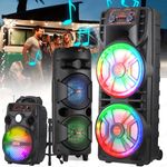 8000W/6000W/3000W Wireless Bluetooth Speaker with Mic/TWS & FM/ RGB Party Lights