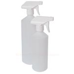 Natural Plastic HDPE Trigger Bottle Car Cleaning Hand Garden Spray 500ml 1000ml
