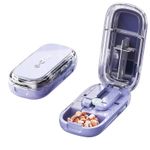 Medicine Pill Cutter Splitter Portable 2 or 4 Part Travel UK Stock