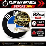 82mm 3 Hole Front Bonnet Badge Replacement Compatible With BMW F20 F22 F30 F10