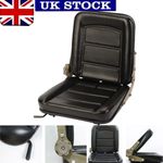 Universal Waterproof Tractor Seat Adjustable Forklift Digger Mower Dumper Black