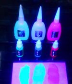 Bottle Invisible fluorescent ink, security, bodyart, painting UV blacklight Glow