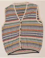 Gabriella Frattini Mens Cardigan Sweater Medium Multicoloured Fair Isle EC53