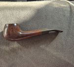 Briar Minibent Smoking Pipe - 12cm Curved Stem - Polished