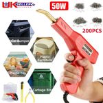 Plastic Welder Hot Stapler Gun Car Bumper Fender Repair Welding Kit With Staples