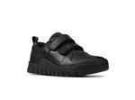 Clarks Scooter Speed Junior Boys Black Leather School Shoes RRP £50