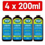 TCP Antiseptic Liquid Original 200ml x 4 | Expiry Date Feb 2028 | UK Pharmacy