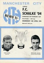 CUP WINNERS CUP SEMI FINAL 1970 Manchester City v Schalke 04