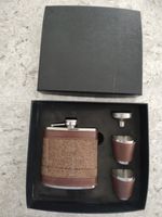 Hip Flask 2 cup sets Tweed