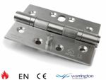 4" x 3" 102mm Stainless Steel Twin Ball Bearing Security Pin Hinge with Dog Bolt