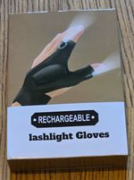 LED Flashlight Gloves Rechargeable USB Waterproof 2 LED Black, Amazon RRP £9.99