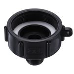IBC Tote Adapter 2" NPS Fine Thread - 3/4" Male 275-330 Water Tank Drain Adapter