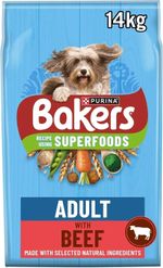 Bakers Adult Dog Food Beef and Vegetable - 14kg