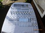 85 PIECE SILVER PLATE GEORGE BUTLER KINGS PATTERN CUTLERY CANTEEN SET.8 SETTINGS
