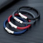 Leather Bracelet for Mens Stainless Steel Leather Bracelets For Mens UK