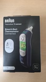 Braun ThermoScan 7+ Connect IRT6575NWE Bluetooth Ear Thermometer Blue For Baby