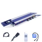 1/14 Metal Trailer 3Axles Electric Lifting Tailboard Legs for RC Tractor Truck