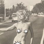Madonna Clipping From Original "Sex" Book Hitchhiking 1992 10 1/4" W x 13 3/4" H