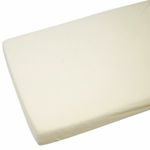 4x Spacesaver Cot Fitted Sheets 100% Cotton 100cm X 52cm - Cream