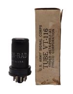 KEN-RAD USA 6SJ7 VT-116 Black Metal Valve Tube NOS Boxed