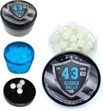 100x Night V Fluorescent Rubber Balls Silicon Paintballs Defense Pistol 43 Cal. 