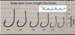 (+FREE GIFT)Koike Semi Circle Hooks (Straight Eye) (1, 1/0, 2/0, 3/0, 4/0 & 5/0)