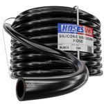 Black Silicone Vacuum Hose Tube Turbo Boost Water Air Pipe 3-10mm
